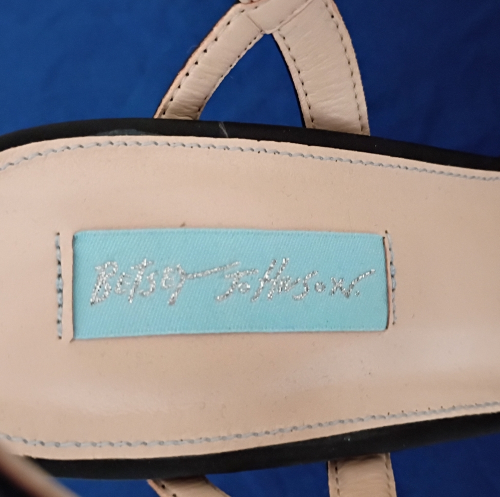 Betsey Johnson Ollie Satin Glitter Heels - Picture 3 of 10